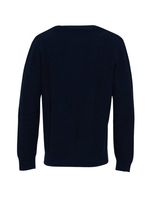 Maglione Kangra da uomo a girocollo in lana a tinta unita retro