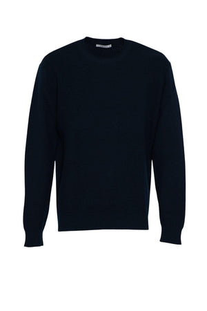 Maglione da uomo Kangra girocollo lavorazione a  nido d'ape fronte