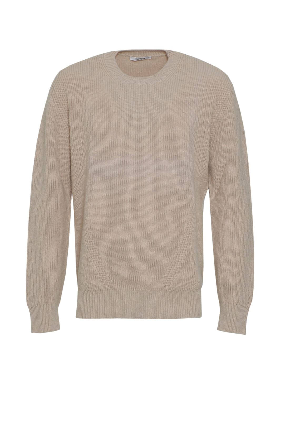 Maglia Kangra da uomo in lana merino a tinta unita fronte 1