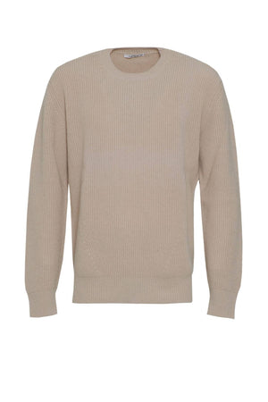 Maglia Kangra da uomo in lana merino a tinta unita fronte 1