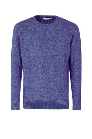 Maglione Kangra da uomo girocollo melange in lana fronte
