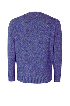 Maglione Kangra da uomo girocollo melange in lana retro