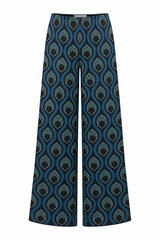 Kaos Pantaloni Donna palazzo in viscosa jacquard