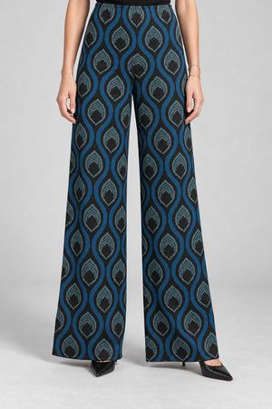 Kaos Pantaloni Donna palazzo in viscosa jacquard