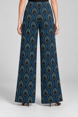 Kaos Pantaloni Donna palazzo in viscosa jacquard