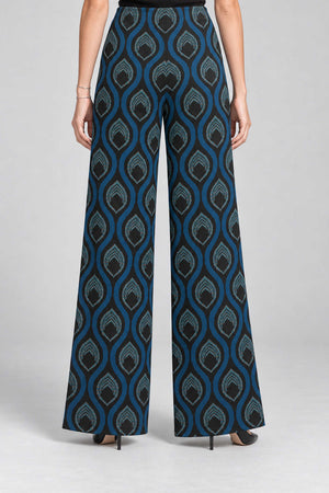 Kaos Pantaloni Donna palazzo in viscosa jacquard
