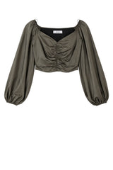 Kaos Top Donna crop in cotone