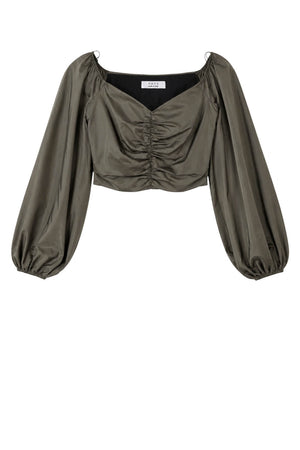 Kaos Top Donna crop in cotone