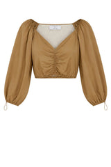 Kaos Top Donna crop in cotone