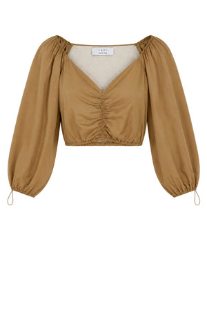 Kaos Top Donna crop in cotone