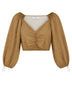 Kaos Top Donna crop in cotone