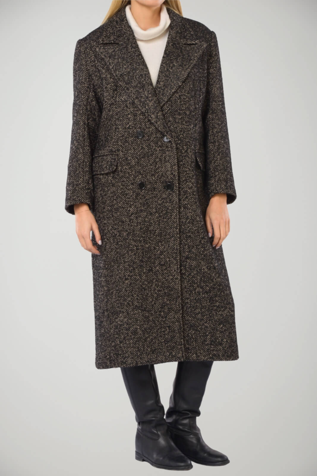 Cappotto da donna Kaos doppiopetto fronte 1