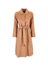 Cappotto Kaos lungo da donna in panno fronte