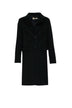 Cappotto donna Kaos monopetto in panno nero fronte