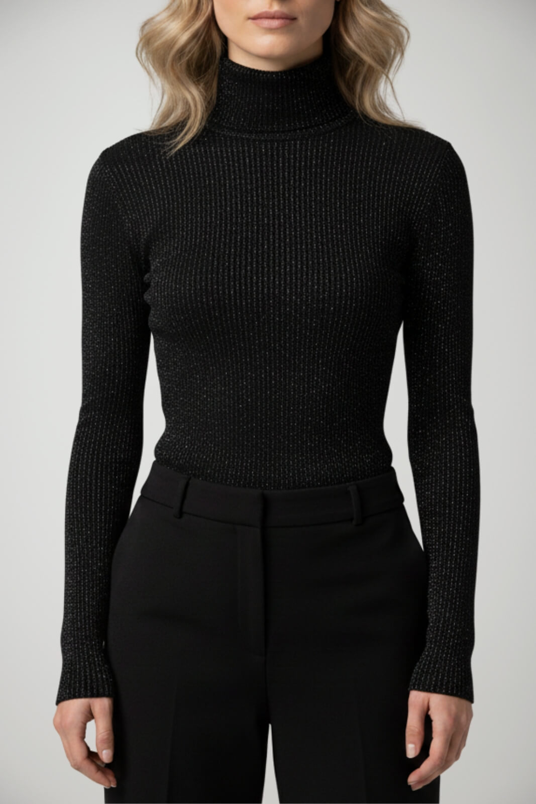 Lupetto donna Kaos a costine con lurex