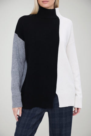 Lupetto da donna Kaos in color block con spacco