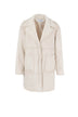 Cappotto Kaos donna montone con pelliccia interna fronte