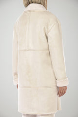 Cappotto Kaos donna montone con pelliccia interna retro
