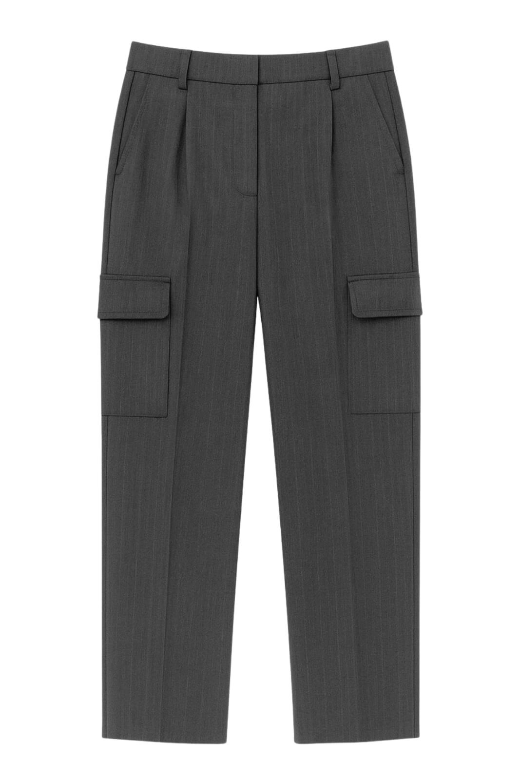 Pantaloni da donna Kaos modello cargo gessati con pences