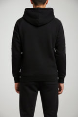 Felpa da bambino Kappa con cappuccio e maxi logo 