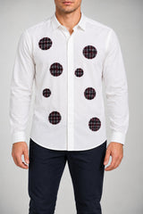 Koon Camicia Uomo con patch a quadri