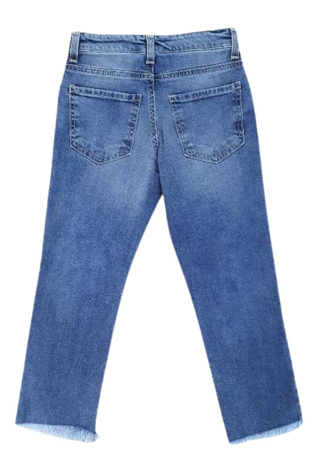 Lùlù by Miss Grant Girls' Jeans with Frayed Bottom