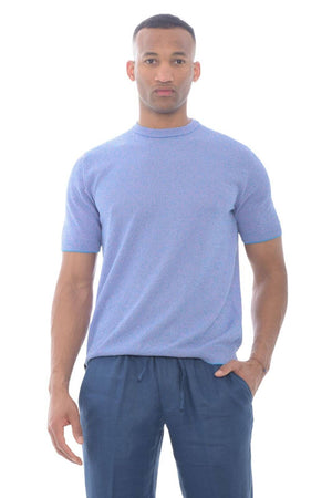 Gallia T Shirt uomo in filo fantasia rigata
