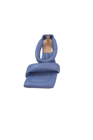 Sandali con tacco L'estrosa da donna in pelle