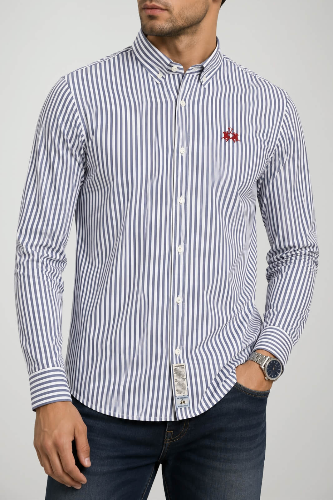 La Martina Camicia Uomo Fantasia Rigata