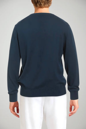 Maglia da uomo La Martina a tinta unita con logo retro