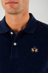 La Martina Polo Uomo in Piquet con Logo Ricamato Slim Fit