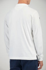 Polo da uomo La Martina in jersey a maniche lunghe retro