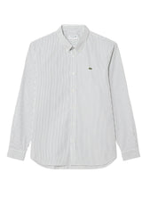Lacoste Camicia Uomo Regular Fit Rigata in Cotone
