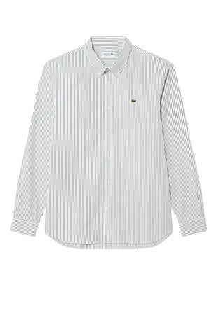 Lacoste Camicia Uomo Regular Fit Rigata in Cotone