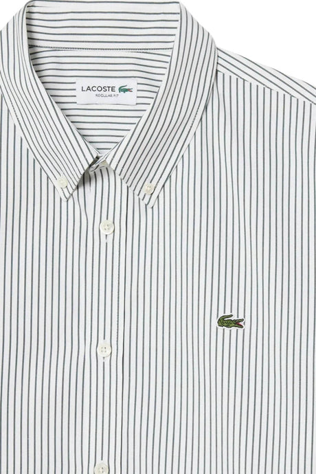 Lacoste Camicia Uomo Regular Fit Rigata in Cotone
