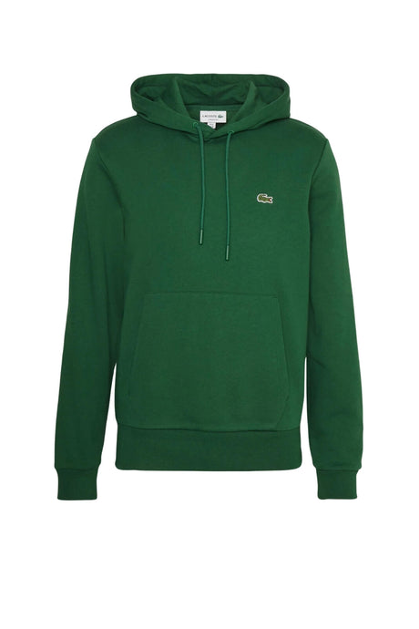 Felpa Lacoste da uomo con cappuccio e logo coccodrillo fronte