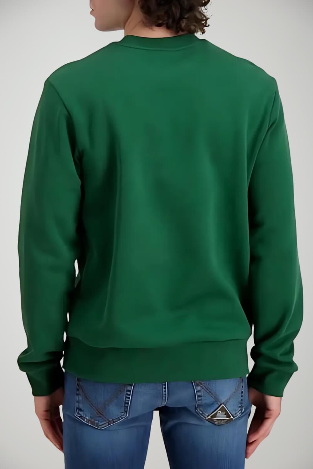 Felpa uomo Lacoste girocollo con logo retro