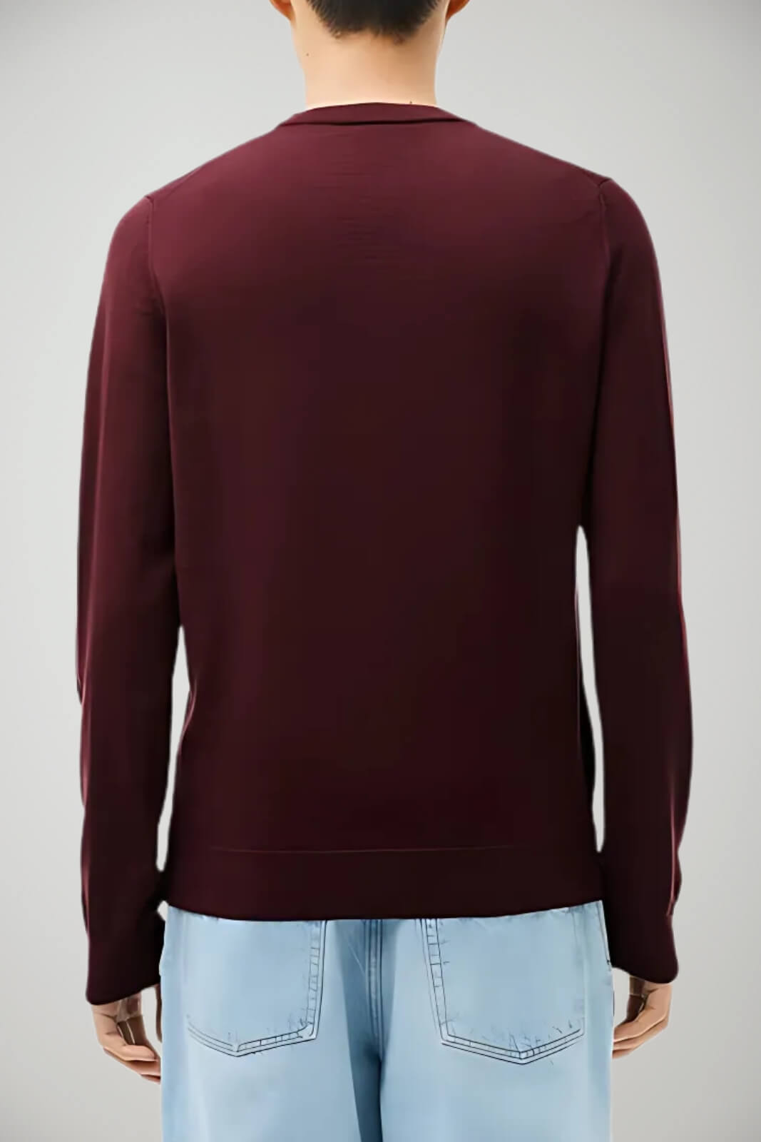 Maglia da uomo Lacoste in lana con logo retro