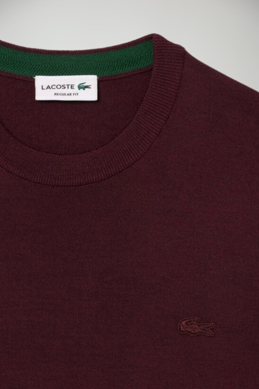 Maglia da uomo Lacoste in lana con logo dettaglio