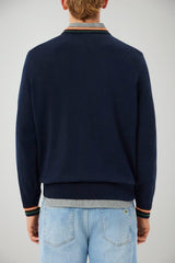 Lacoste Maglia Uomo in cotone e bordi multicolore