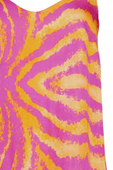 Top donna smanicato multicolore dettaglio