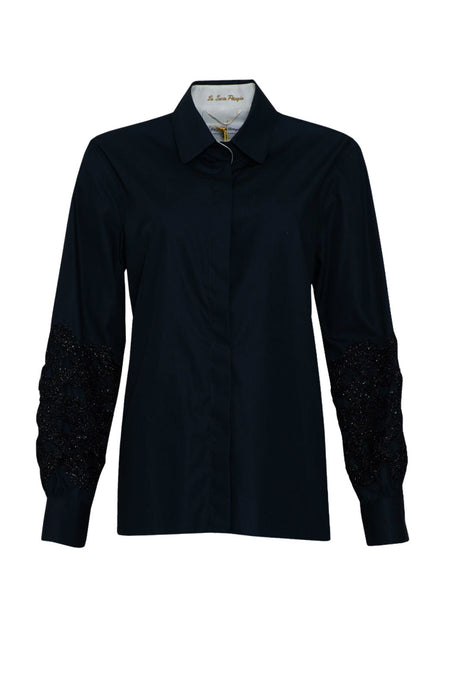 Le Sarte Pettegole Camicia Donna con inserti in pizzo
