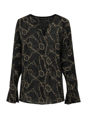 Les Bourdelles Des Garcons Blusa Donna con dettaglio Gioiello