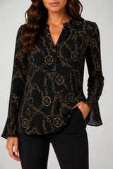 Les Bourdelles Des Garcons Blusa Donna con dettaglio Gioiello