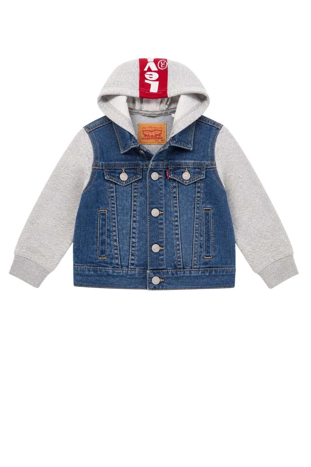 Levi’s Giubbino Bambino in Denim e felpa
