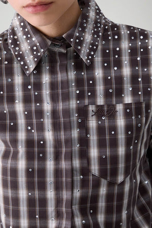 Liu Jo Camicia Donna check con strass