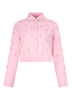 Liu Jo Camicia Donna in popeline con strass / Rosa