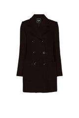 Cappotto donna Liu Jo doppiopetto fronte nero