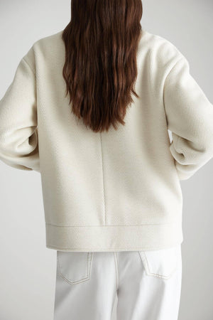 Cappotto in panno da donna spinato Liu Jo retro