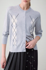 Liu Jo Cardigan Donna Argyle con strass
